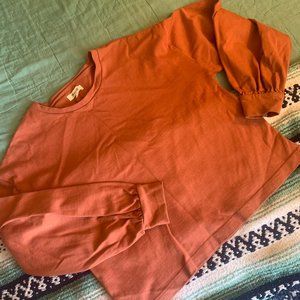 Madewell Chord Bubble Sleeve top